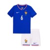 Original Trikotsatz Frankreich Camavinga 6 Heimtrikot EURO 2024 Für Kinder